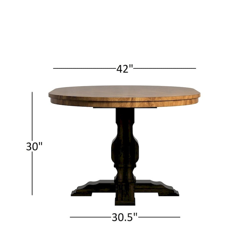 Eleanor Black Extending Oval Wood Table Slat Back 5-piece Dining Set by iNSPIRE Q Classic