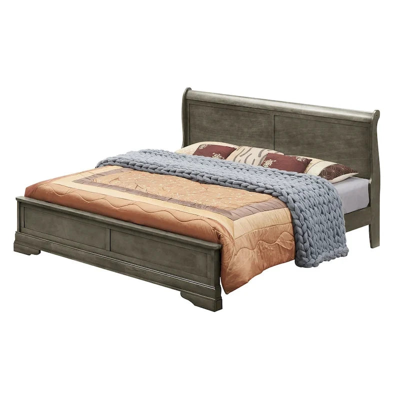 Louis Philippe Queen Panel Bed