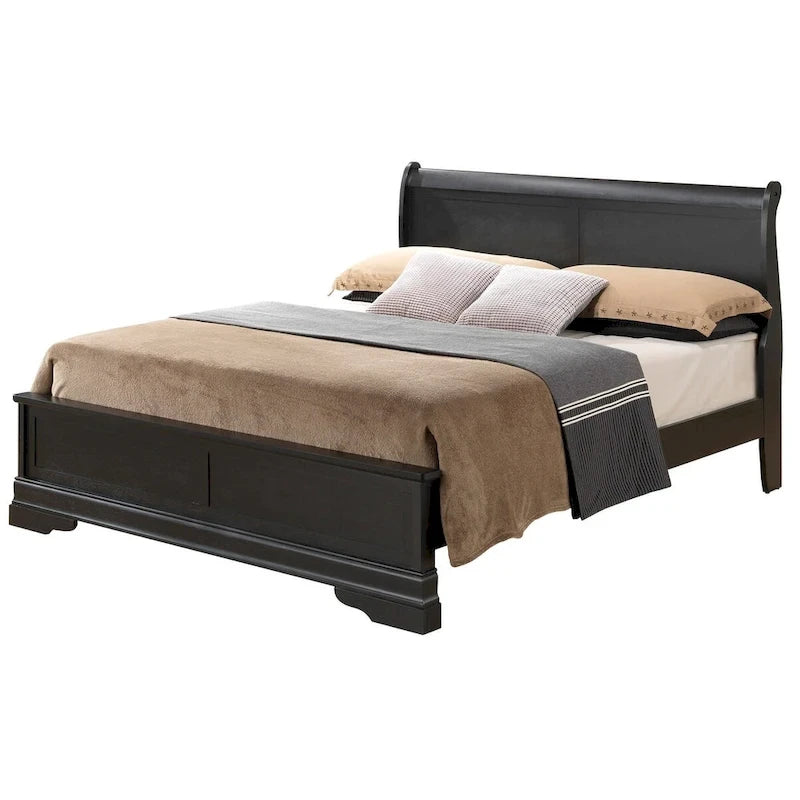 Louis Philippe Queen Panel Bed