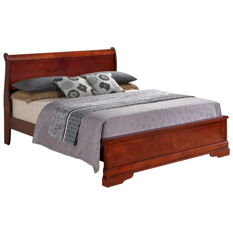 Louis Philippe Queen Panel Bed