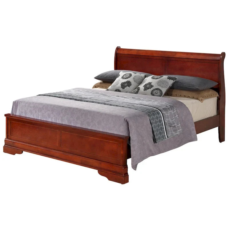 Louis Philippe Queen Panel Bed