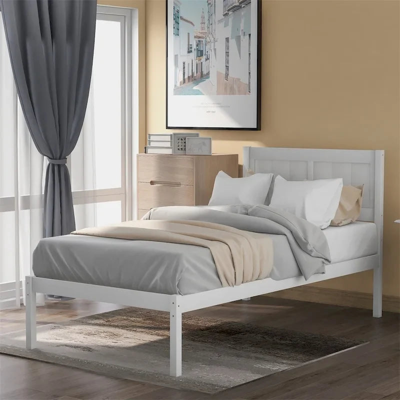 Harper & Bright Designs Wood Twin Platform Bed