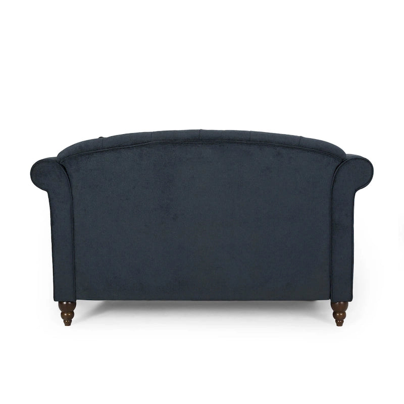 Freas Contemporary Tufted Double Chaise Lounge with Accent Pillows by Christopher Knight Home - 63.00 L x 58.50 W x 34.50 H
