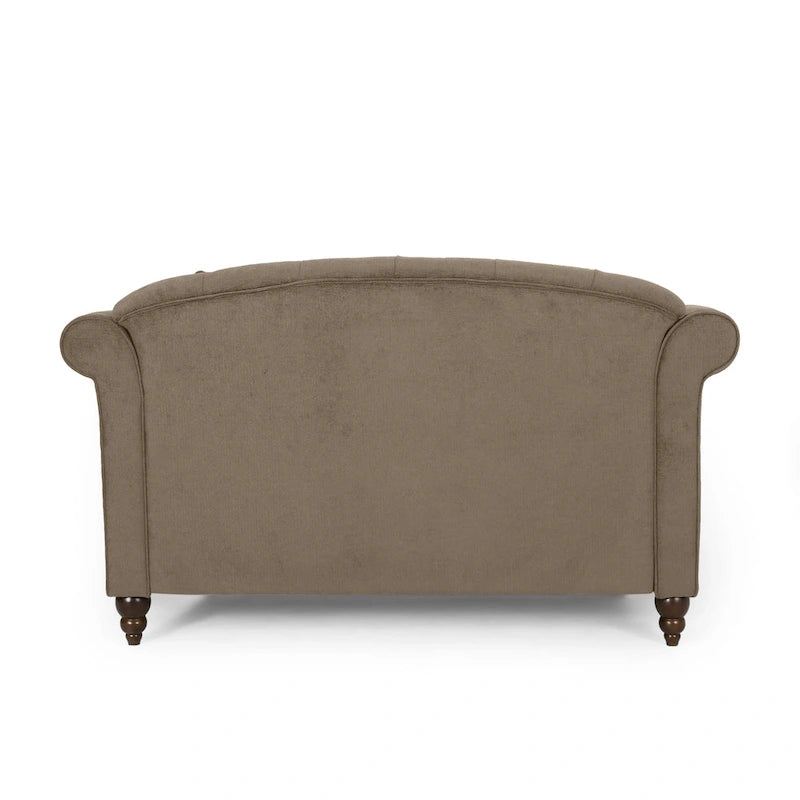Freas Contemporary Tufted Double Chaise Lounge with Accent Pillows by Christopher Knight Home - 63.00 L x 58.50 W x 34.50 H