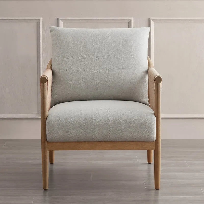 Lynn Accent Chair with Braid Wood Arm