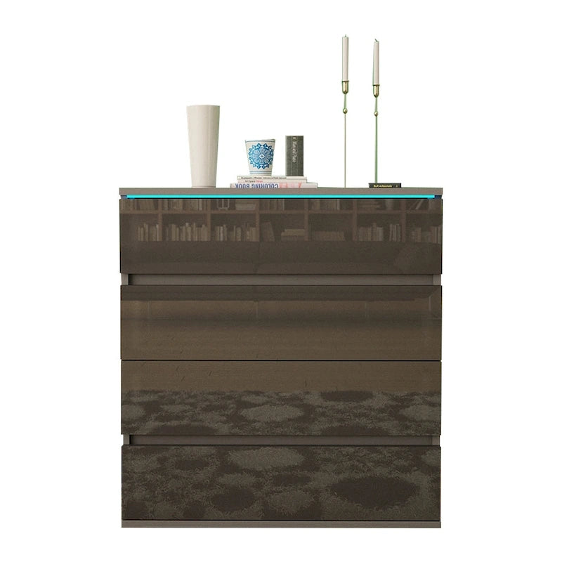 Strick & Bolton Cyrena Glossy Modern Dresser