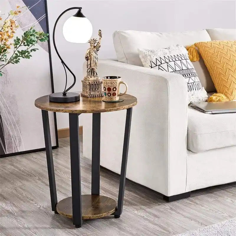End Table for Living Room Set of 2 - 19.7D x 19.7W x 22.2H