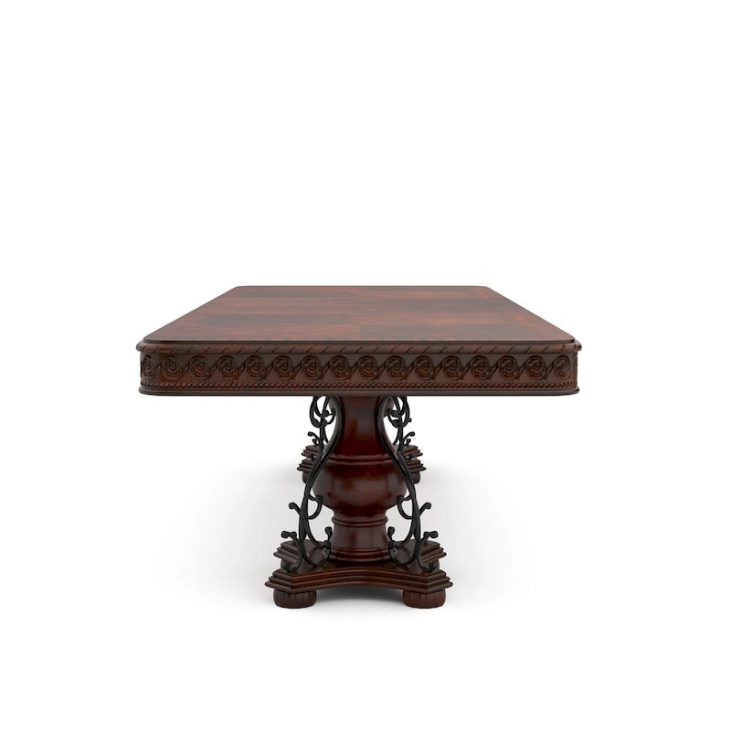 Baburam Traditional Cherry 7-piece Expandable Dining Set by Furniture of America