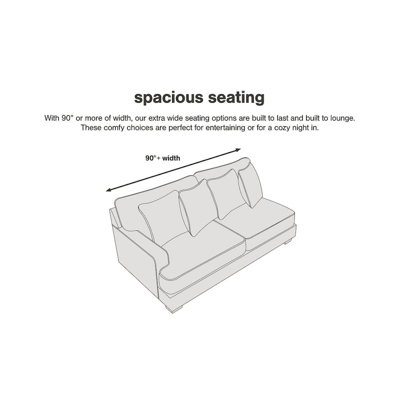 Signature Design by Ashley Olsberg Steel Sofa - 91 W x 38 D x 38 H