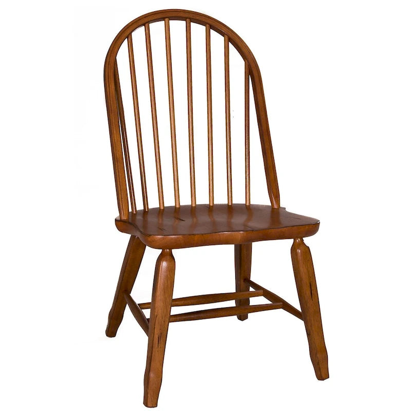 Treasures Rustic Oak 5-piece Bow Back 44x108 Rectangular Dinette Set