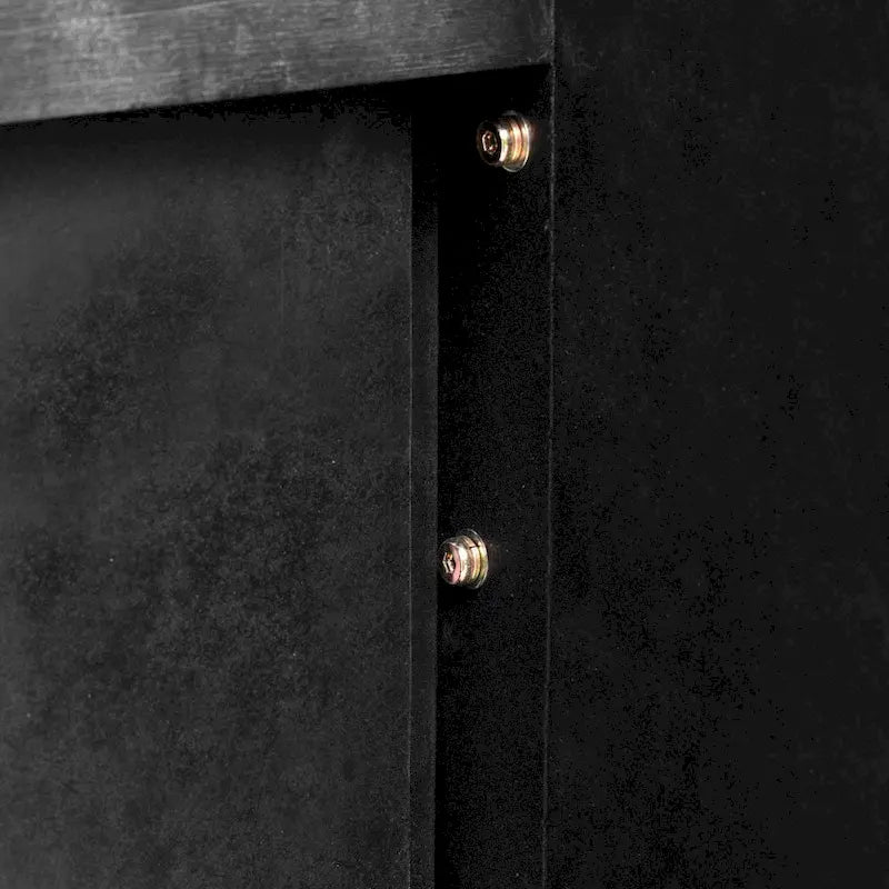 Irresistible Retro Silhouette Console Table: Open Style, Two Top Drawers
