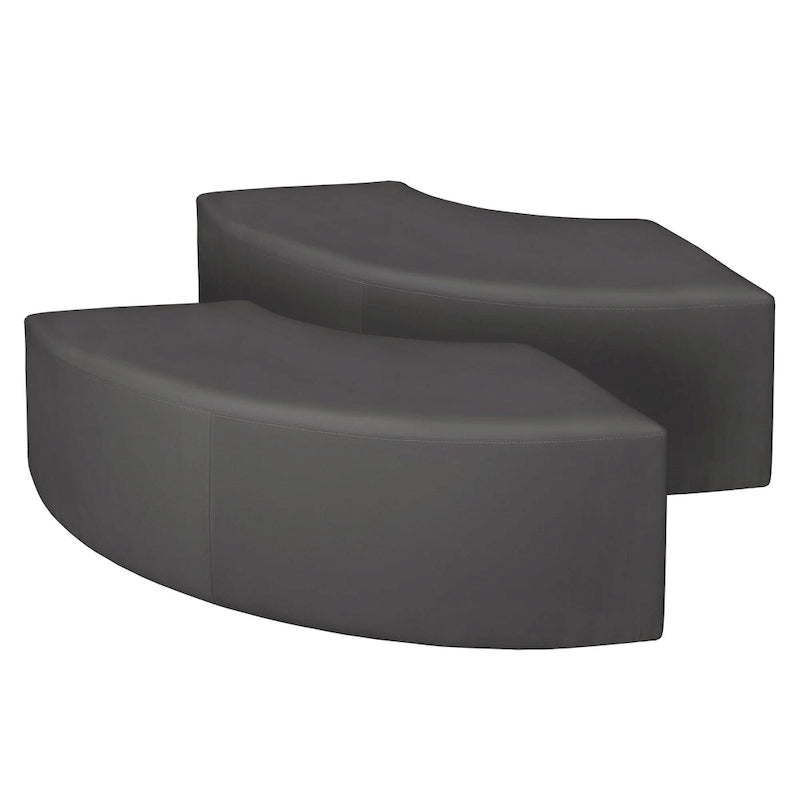 Aurora Curved Indoor Ottoman (Set of 2)