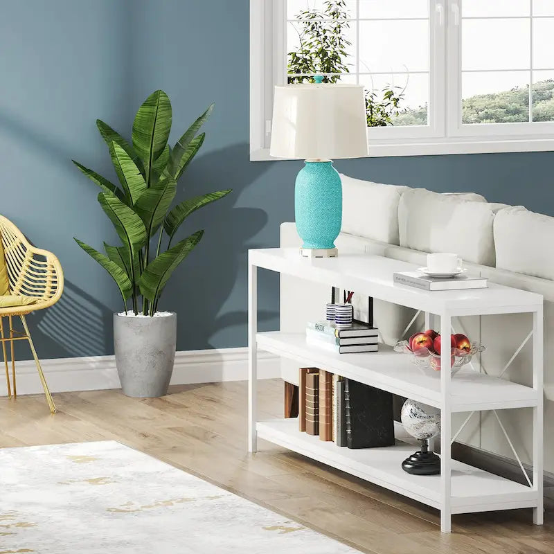 Sofa Console Table, 3 Tiers TV Console Stand, Entryway Table