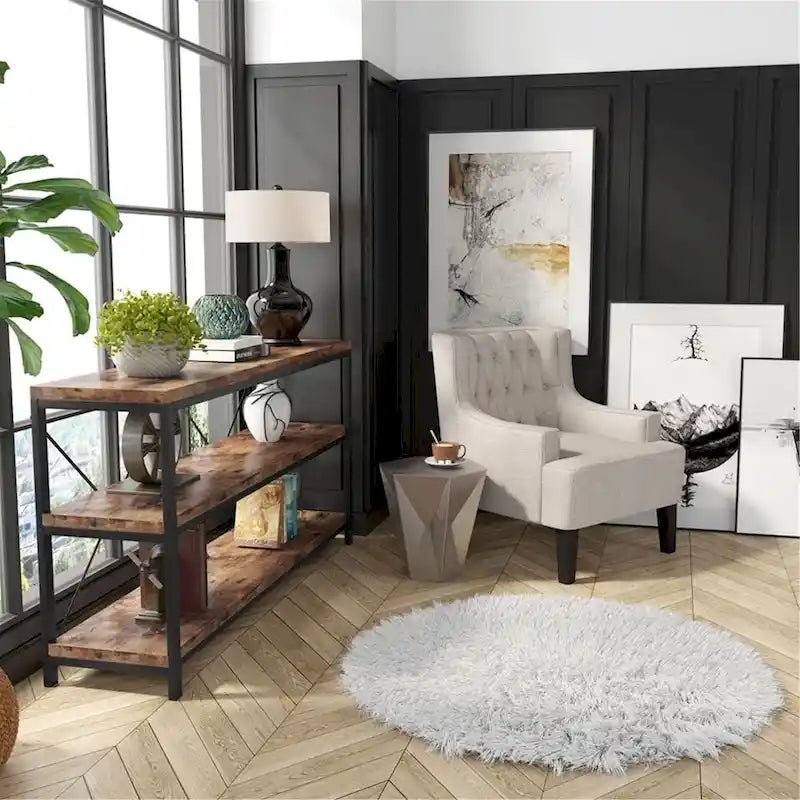 Sofa Console Table, 3 Tiers TV Console Stand, Entryway Table