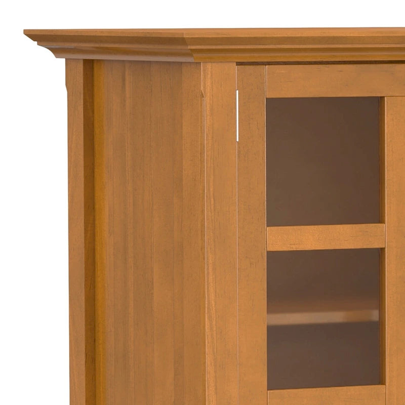 WYNDENHALL Normandy SOLID WOOD 62 inch Wide Transitional Wide Storage Cabinet - 62w x 18d x 34 h