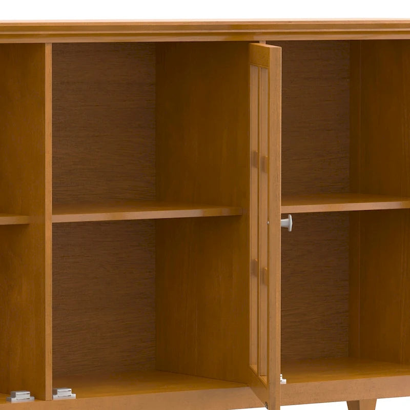WYNDENHALL Normandy SOLID WOOD 62 inch Wide Transitional Wide Storage Cabinet - 62w x 18d x 34 h