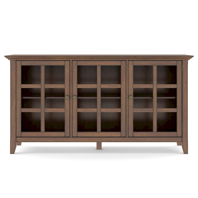 WYNDENHALL Normandy SOLID WOOD 62 inch Wide Transitional Wide Storage Cabinet - 62w x 18d x 34 h