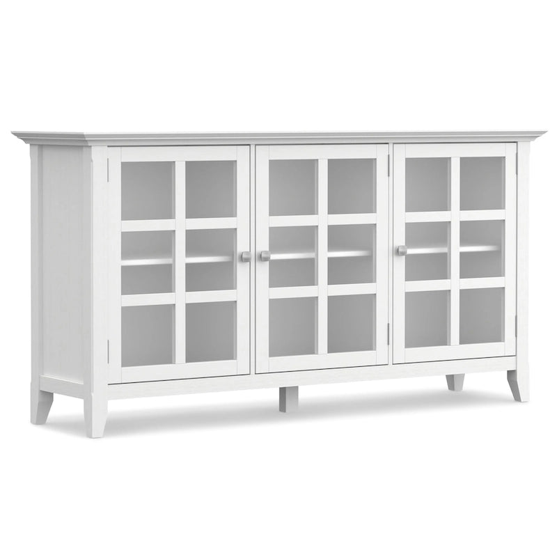 WYNDENHALL Normandy SOLID WOOD 62 inch Wide Transitional Wide Storage Cabinet - 62w x 18d x 34 h