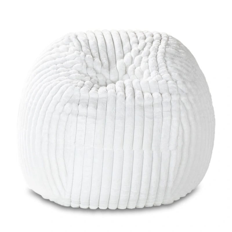 Jaxx Saxx 5 Foot Large Bean Bag Chair w/ Removable Cover for Adults, Mondo Fur