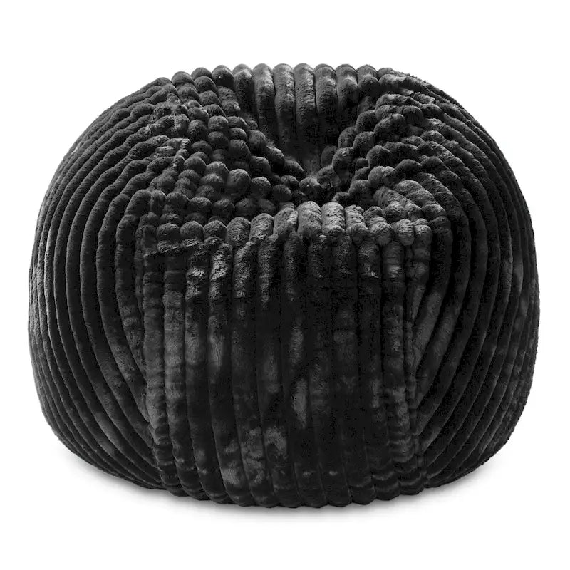 Jaxx Saxx 5 Foot Large Bean Bag Chair w/ Removable Cover for Adults, Mondo Fur