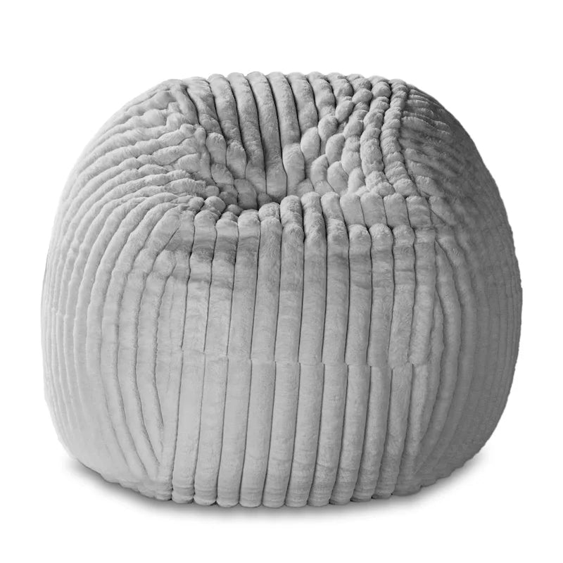 Jaxx Saxx 5 Foot Large Bean Bag Chair w/ Removable Cover for Adults, Mondo Fur