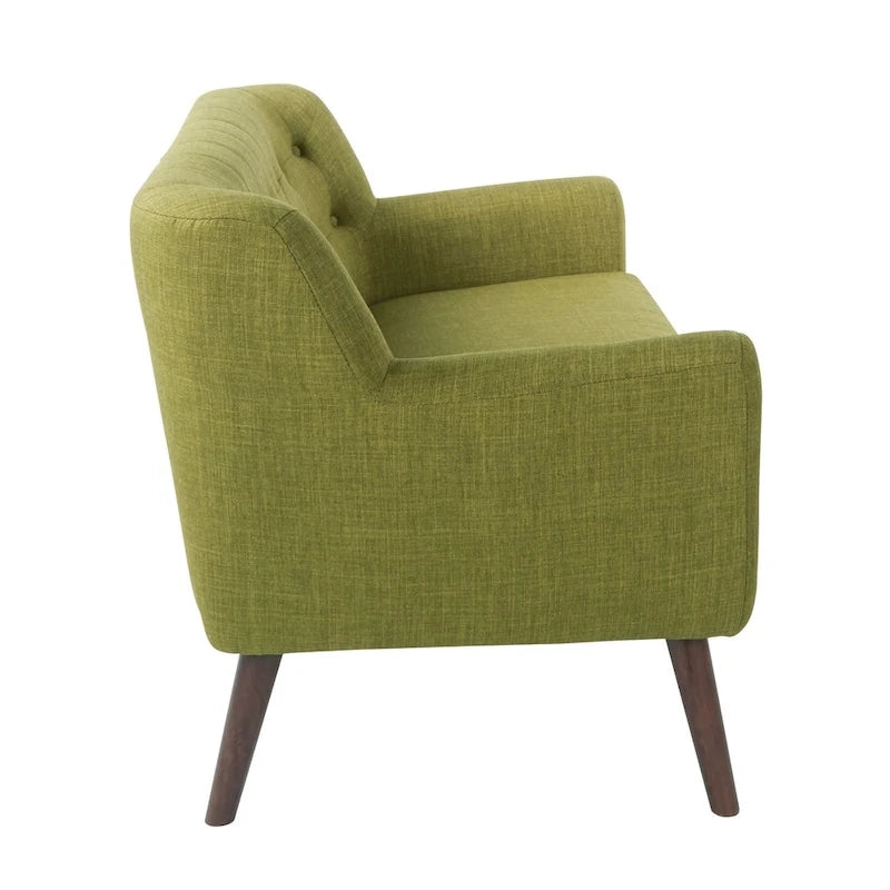 Carson Carrington Balestrand Mid-century Tufted Back Fabric Loveseat - N/A