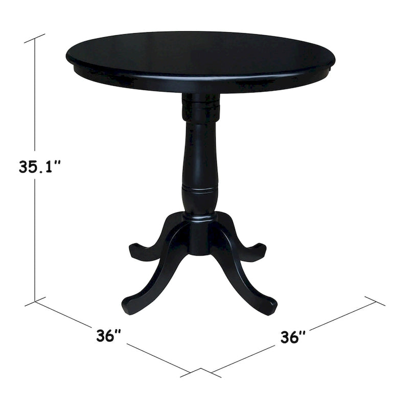 International Concepts Round Pedestal Table