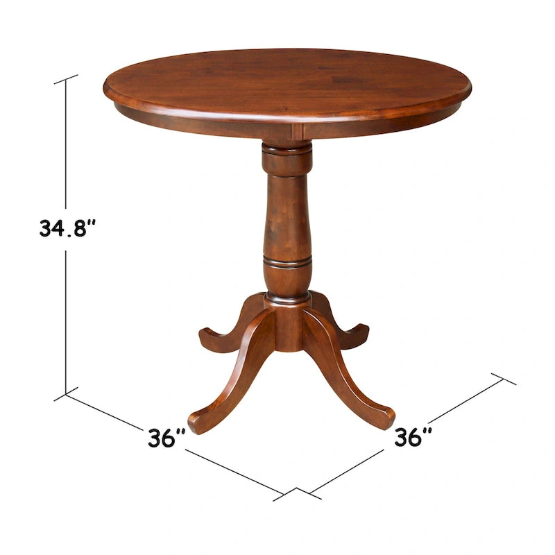 International Concepts Round Pedestal Table