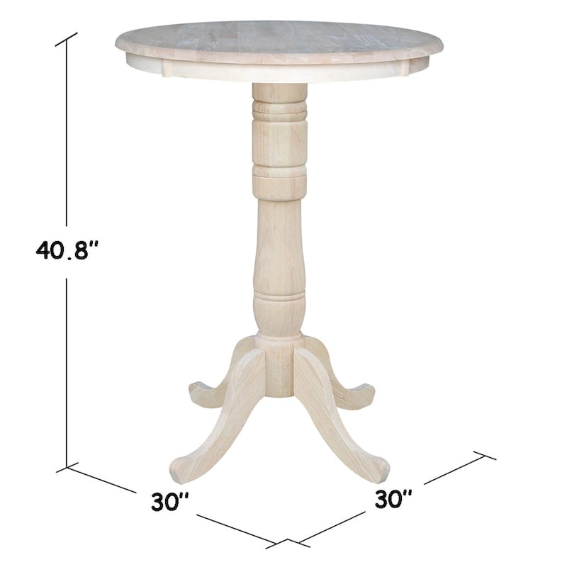 International Concepts Round Pedestal Table