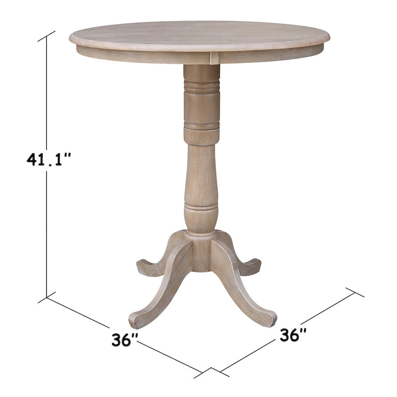 International Concepts Round Pedestal Table