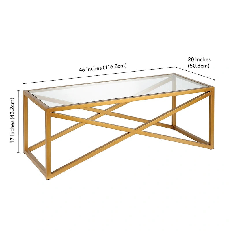Silver Orchid Stifter Blackened Bronze Coffee Table
