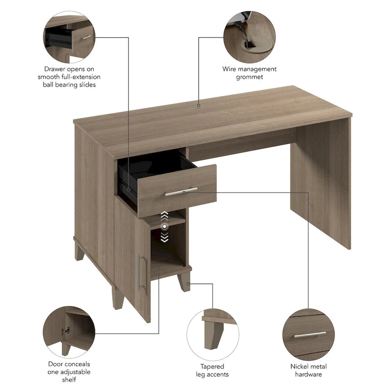 Somerset 54W Office Desk with Drawers by Bush Furniture
