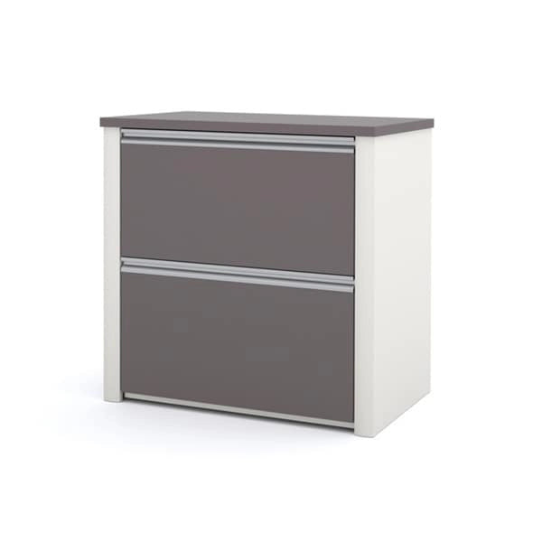 Bestar Connexion L-shaped Workstation with Lateral File