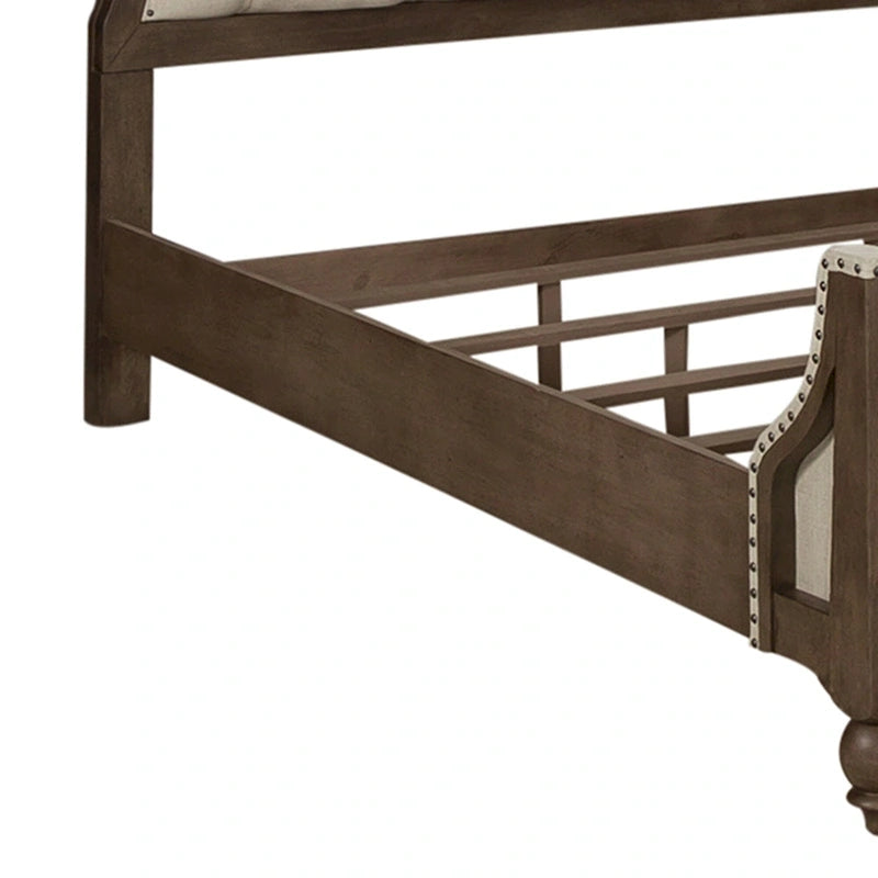 Americana Farmhouse Dusty Taupe King Shelter Bed