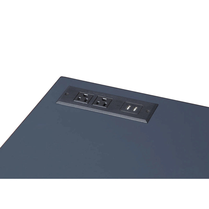 Bird Glam Metal Lift-top L-Shaped Computer Desk with USBs by Furniture of America