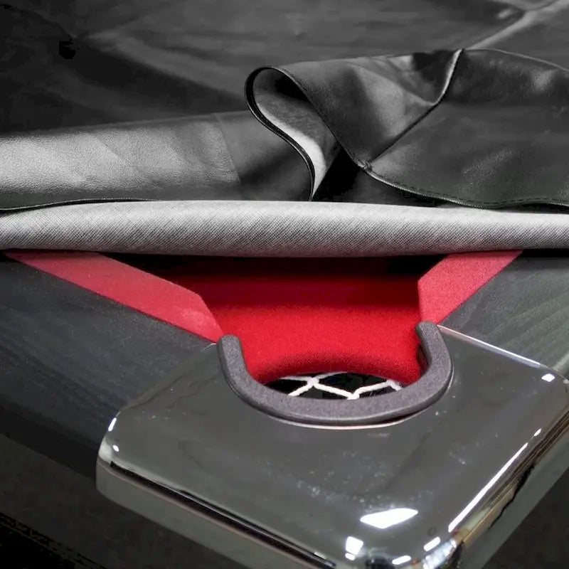 GSE 7ft/8ft/9ft Heavy Duty PU Leatherette Billiard Pool Table Cover - Black