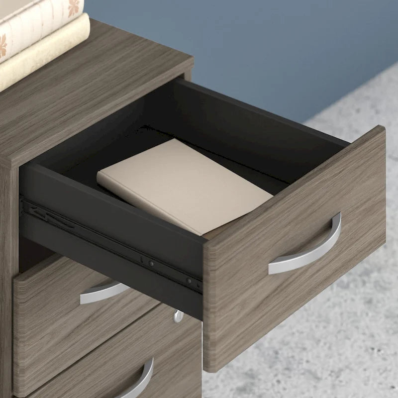 Studio C 60W Desk with Return and Cabinet by Bush Business Furniture