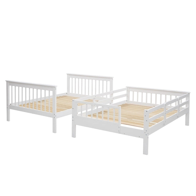 Stairway Full-Over-Full Bunk Bed with Drawer, Storage and Guard Rail for Bedroom, Espresso color( old sku: LP000310AAP )