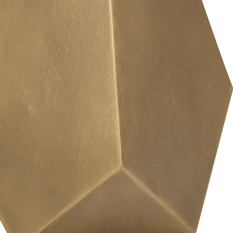 Uttermost Comet Geometric Bronze Accent Table - 14W x 24H x 14D
