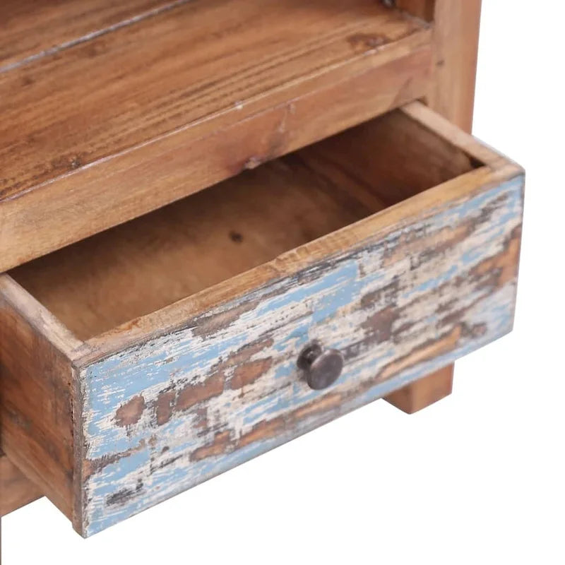 vidaXL Bedside Cabinet Solid Wood Mahogany