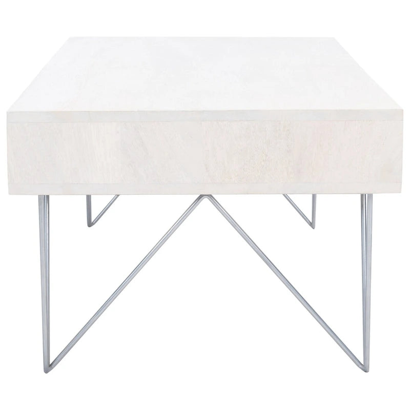 SAFAVIEH Nilgun 1-Drawer 1-Shelf Living Room Coffee Table - 43 W x 21.6 L x 16 H - 43Wx22Dx16H