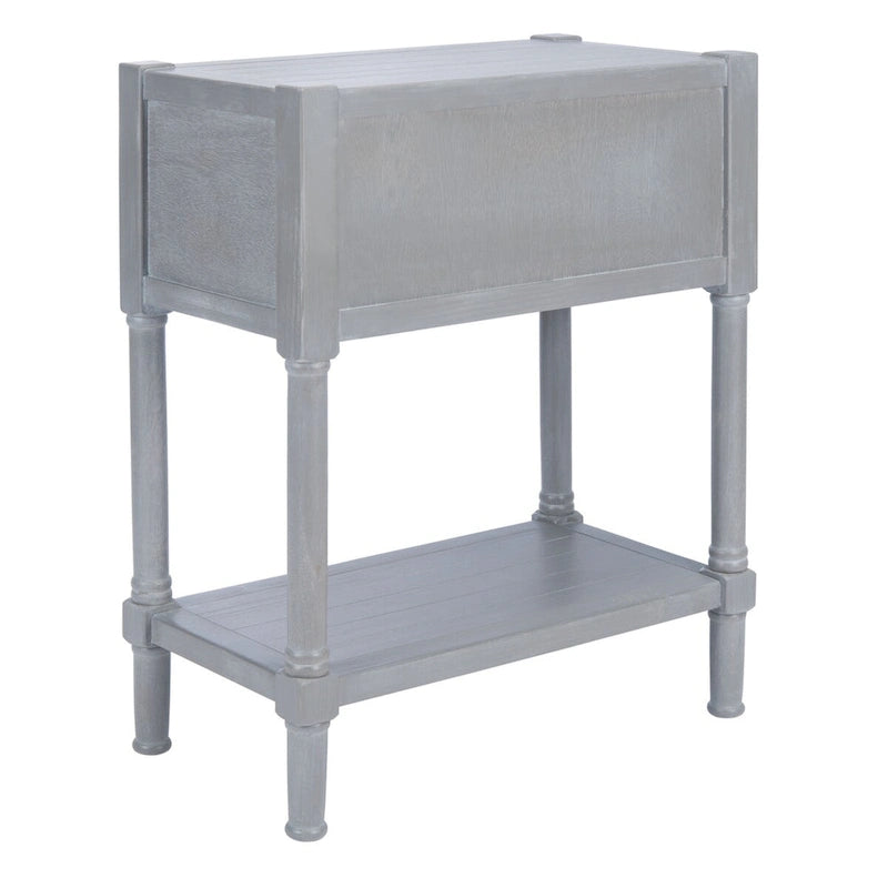 SAFAVIEH Philomene Distressed White 3-Drawer Console Table - 23.5 W x 13 L x 29.5 H - 24Wx13Dx30H