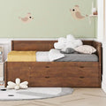 Daybed with Storage Drawers and Shelves