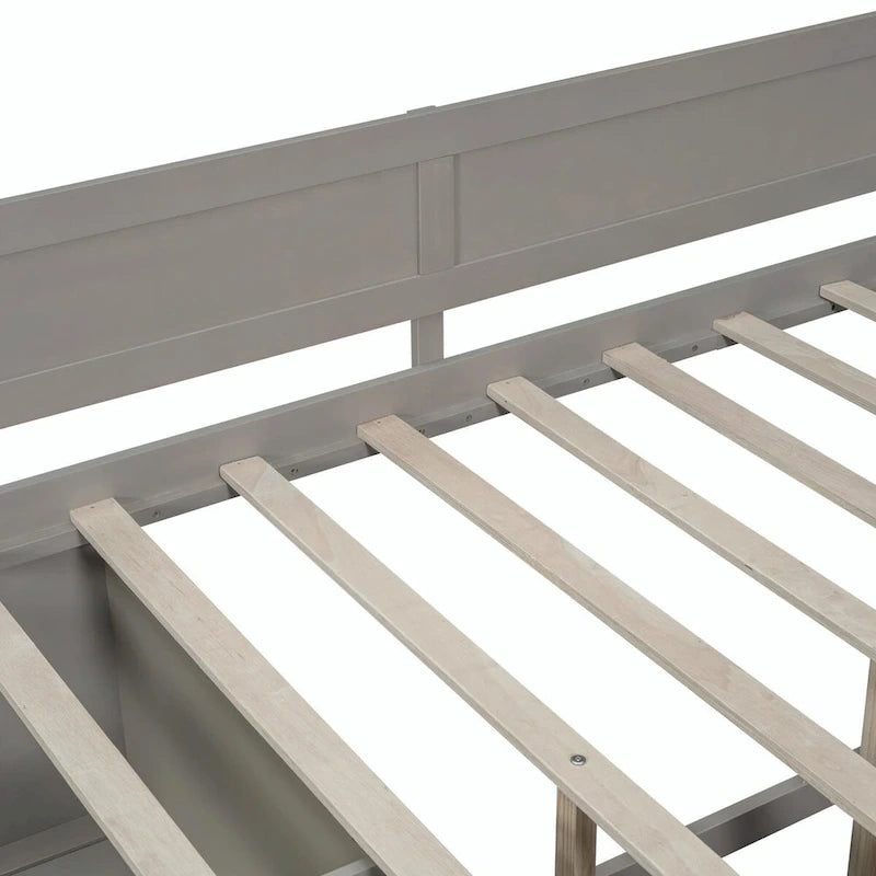 Daybed with Storage Drawers and Shelves