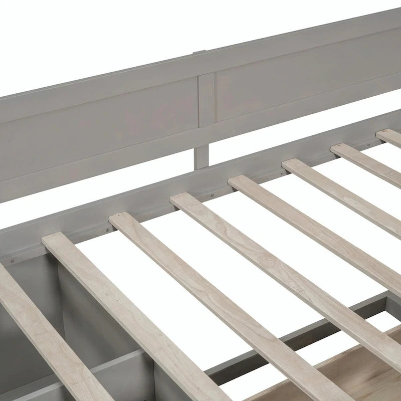 Daybed with Storage Drawers and Shelves