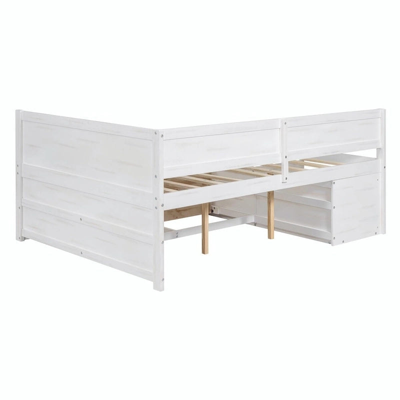 Daybed with Storage Drawers and Shelves