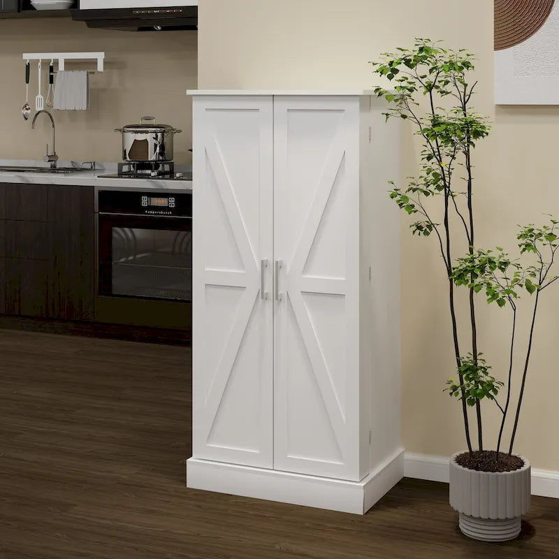 50 LED Kitchen Pantry Cabinet,Freestanding Buffet