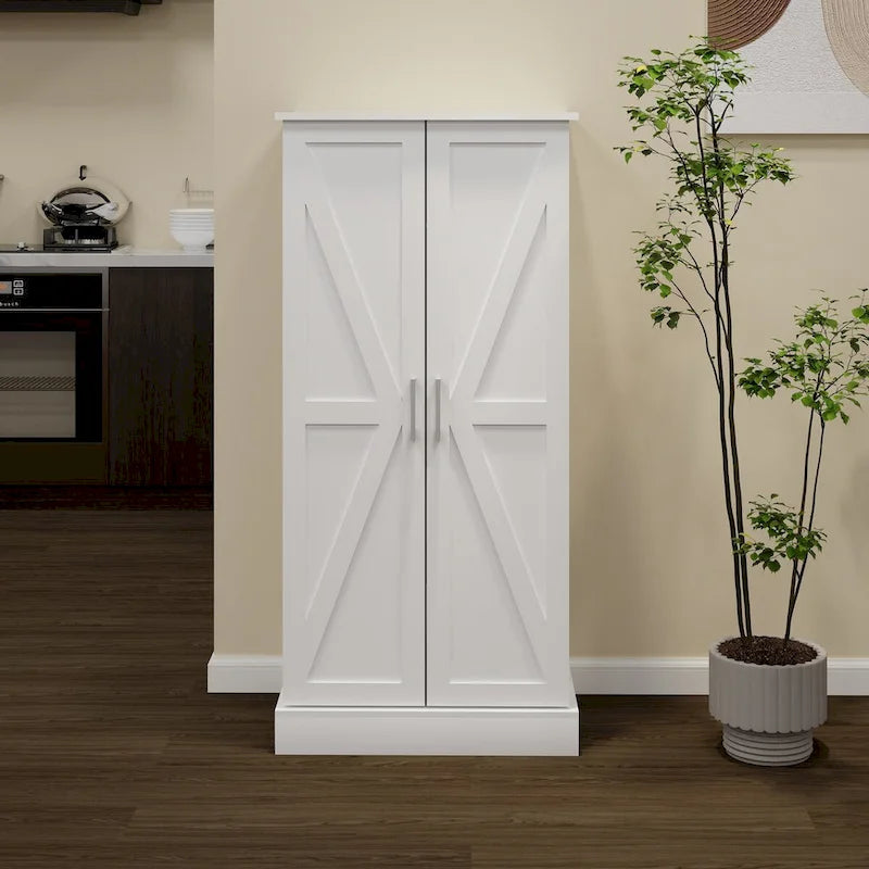 50 LED Kitchen Pantry Cabinet,Freestanding Buffet
