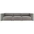 Mingle Vegan Leather 3-Piece Sectional Sofa