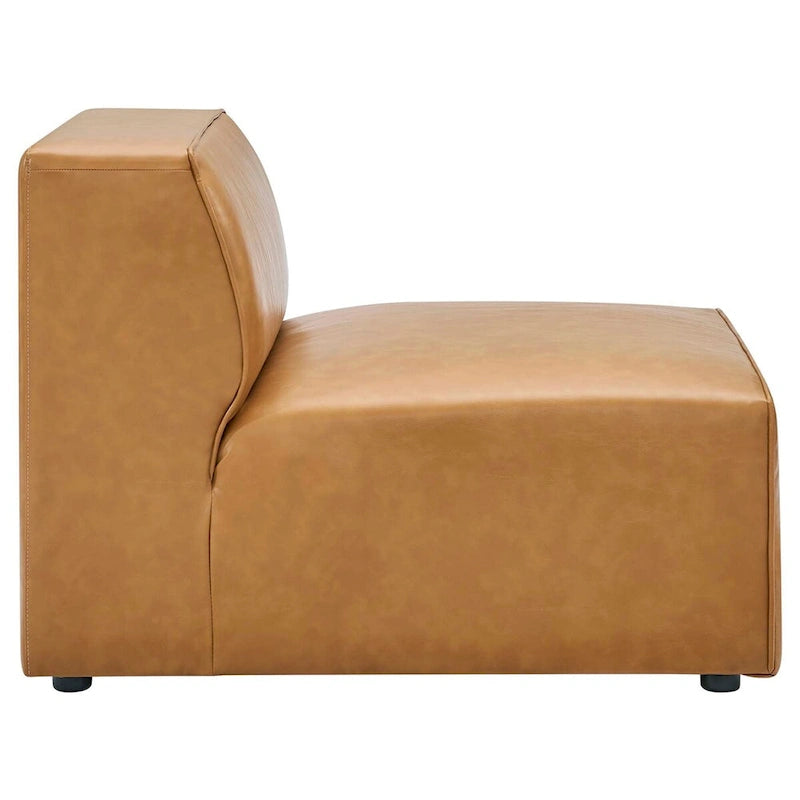 Mingle Vegan Leather 3-Piece Sectional Sofa